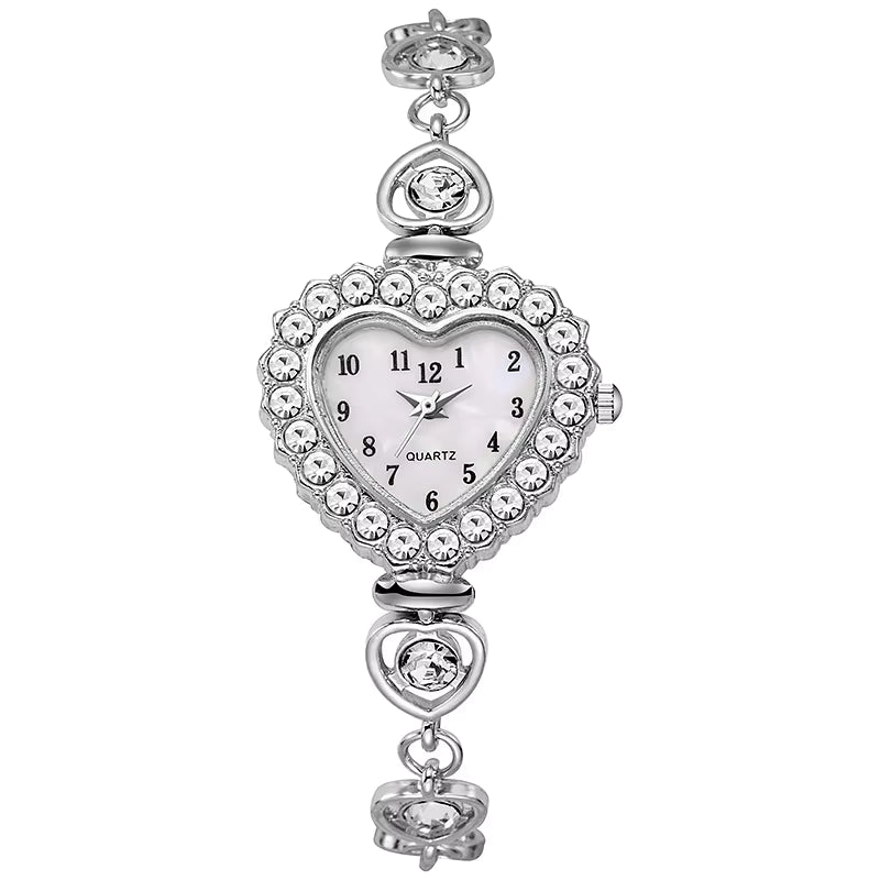Princess Silver Heart Watch